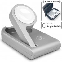 Apple Watch Charger and Stand (MFi Certified) Portable Foldable Design to Enable Nightstand Mode with Included Charger USB Cable Cord for Apple iWatch Series 1/2/3/4/5/6/SE for Home, Work or Travel Apple Watch Charger and Stand (MFi Certified) Portable Foldable Design to Enable Nightstand Mode with Included Charger USB Cable Cord for Apple iWatch Series 1/2/3/4/5/6/SE for Home, Work or Travel